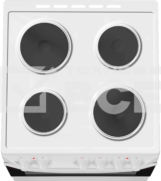 Плита электрическая Darina 1D EM 141 404 W белый/черный, конфорок 4 шт, духовка 50 л, 60 см x 85 см x 60 см