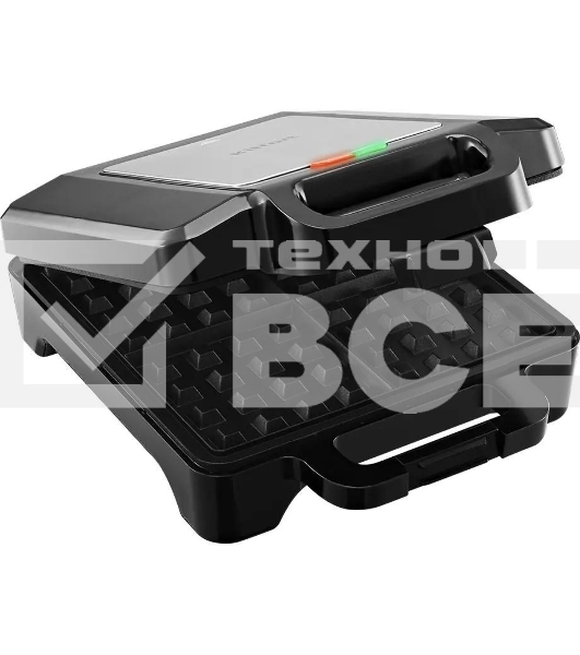 Вафельница Kitfort КТ-4673 1600Вт черный/серебристый