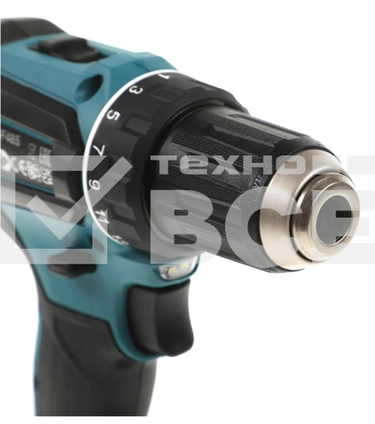 Дрель-шуруповерт Makita DDF485RF, 18 В, 3 Ач, аккумуляторная