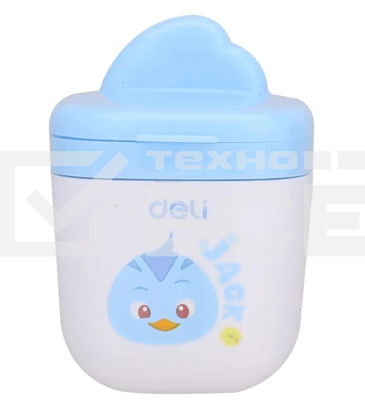 Точилка для карандашей ручная Deli ER01300 1 отверстие пластик ассорти дисплей