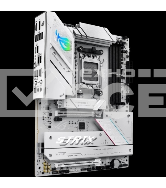 Материнская плата ASUS ROG STRIX B850-A GAMING WIFI, AM5, AMD B850, 4xDDR5, 2xSATA, 4xM.2, 1xPCIe 5.0 x16, 1xPCIe 4.0 x16, 1xPCIe x4, 1xDP, 1xHDMI, 1x2.5Gb LAN, 1xUSB-C 20Gbps, 1xUSB-C 10Gbps, 2xUSB-A 10Gbps, 4xUSB 5Gbps, 2xUSB-A 2.0, 3x3.5 мм, 7.1, ATX
