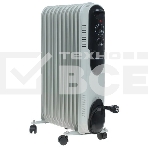 Масляный обогреватель Neoclima NC 9311, белый/черный, 2500 Вт, 25 м2, термостат, фото 1