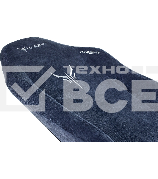 Кресло игровое Knight N1 Fabric синий Light-27 с подголов. крестовина металл