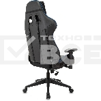 Кресло игровое Бюрократ VIKING 4 AERO BLUE черный/синий, искусст.кожа/ткань, две подушки, фото28
