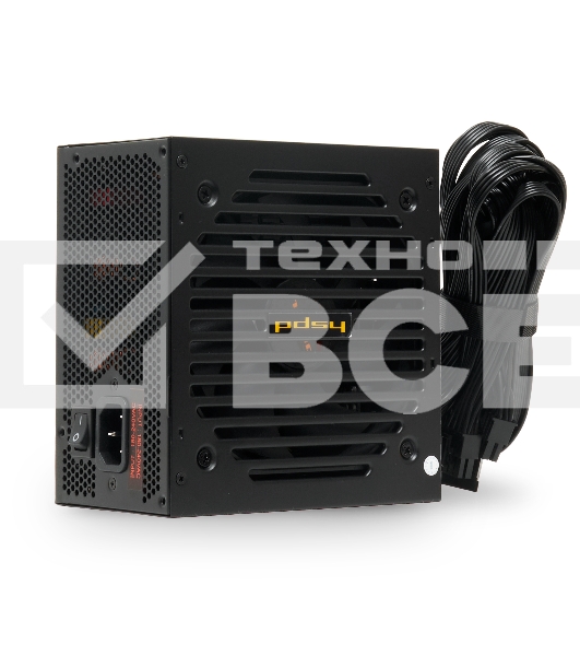 Блок питания Power Supply HSPD, 600W 80+ Bronze (ATX, 2.31, Semi-modular, 1x24(20+4)pin 550mm, 1xCPU*2 8(4+4)pin 600+150mm, 1xPCIe*2 8(6+2)pin 500+150mm, 2xSATA*3 400+150+150mm, 1xMOLEX4pin*3+FDD 400+150+150+150mm, Active, 120x120mm, 150x140x86mm, APFC, O
