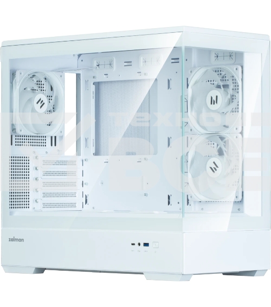 Компьютерный корпус ZALMAN P30 V2, MATX, белый, WINDOW, 2x3.5