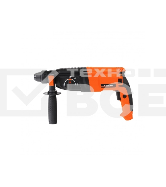 Перфоратор PATRIOT RH 282, 1075Вт, 4900уд/мин, 1300об/мин, 3,3Дж, макс. диаметр 28мм, 3 режима работы, глубиномер, кейс, щеточный реверс