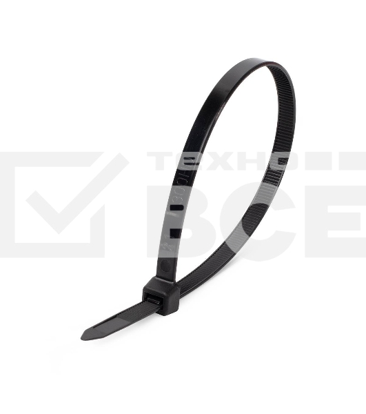 Нейлоновые стяжки Fortisflex КСС 3х200 мм черный 100 штук