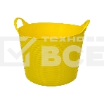 Ведро Сибртех гибкое сверхпрочное 40 л, желтое, фото 1