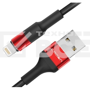 Кабель Crown USB - Lightning CMCU-007L red