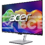Монитор 31.5' Acer ProCreator PE320QKXsmiiphuzx QD OLED 3840x2160, 240 Гц, 0.01 мс, 16:9, 250 кд/м², 2xHDMI 2.1, DP 2.1, USB-C (90 Вт PD), USB Hub (2x USB-A), 3.5 Jack, динамики (2x5 Вт), HDR10+, FreeSync Premium Pro, серебристо-черный, фото5