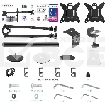 Кронштейн для монитора Kromax CASPER-508 черный 4 шт/уп. 10'-32', max 2x10 кг, 6 ст св., нак. ±80°, пов. 360°, max VESA 100x100 мм., фото7