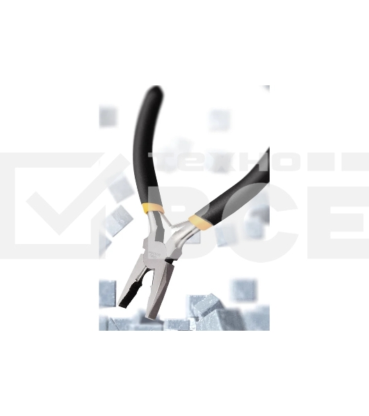 Мини-плоскогубцы Deli DL103045 115 мм, прорезиненная рукоять