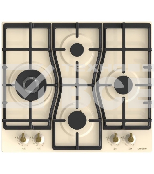 Газовая варочная панель Gorenje GW6D42CLI слоновая кость