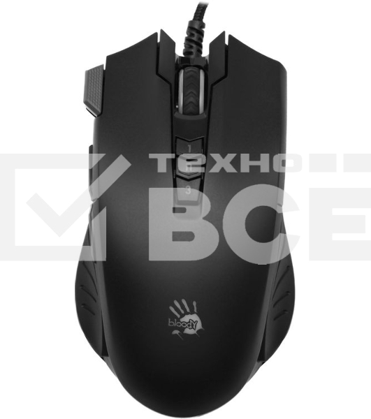 Мышь проводная A4Tech Bloody V9M черный, 4000 dpi, USB, кнопки - 9