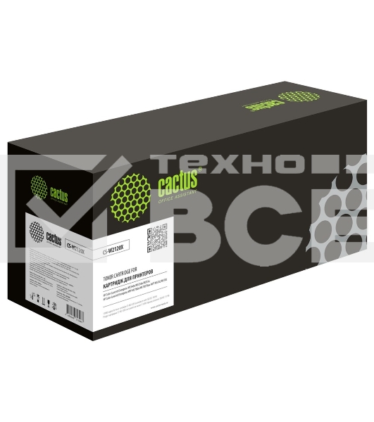 Картридж лазерный Cactus CS-W2120X (212X) черный (13000 стр.) для HP Color LJ M554/M555/578 Enterprise