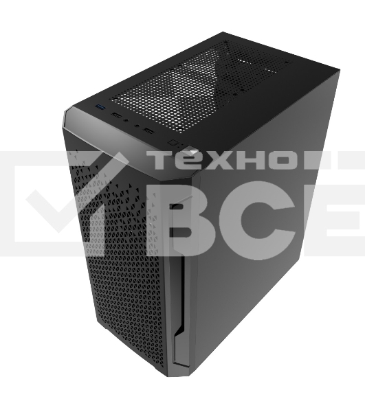 Компьютерный корпус Powercase Mistral Micro Z2B SI, Non Window, Mesh, 2x 120мм fan, черный, mATX (CMIMZB-F2SI)