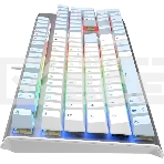 Клавиатура A4Tech Fstyler FS100 Neon проводная, USB, синий/белый, фото9