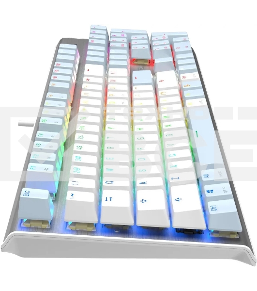 Клавиатура A4Tech Fstyler FS100 Neon проводная, USB, синий/белый