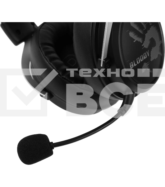 Наушники с микрофоном A4Tech Bloody MR590 Sports черный 1.5м мониторные BT/Radio/3.5mm оголовье (MR590 + WIRED/SPORT BLACK)