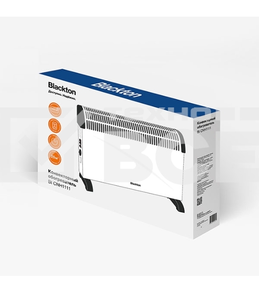 Конвекторный обогреваетль Blackton Bt CNH1111 белый, 2000 Вт, 25 м2, термостат
