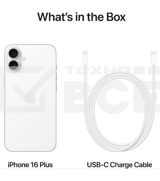Смартфон Apple iPhone 16, 8/256Gb, белый