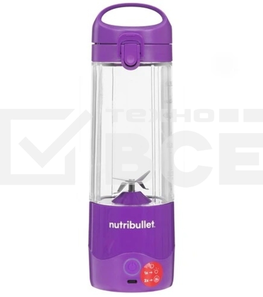 Блендер портативный Nutribullet NBP003PU, фиолетовый