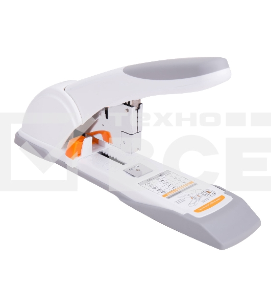 Степлер мощный Deli E0487 23/6 23/8 23/10 23/13 (80 листов) ассорти/белый, 100 скоб, коробка