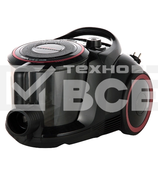 Пылесос Bosch BGS41POW1 черный/красный, 700 Вт, уборка сухая, пылесборник контейнер, 2.4 л
