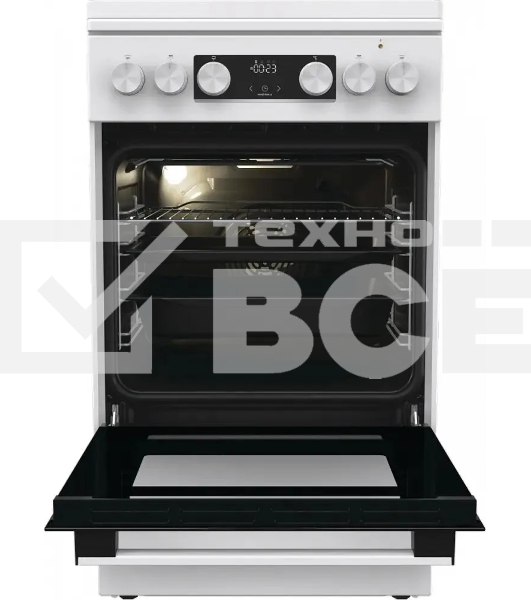 Плита комбинированная Gorenje GK5C42WF-B белый, конфорок 4 газовых, духовка 70 л, 50 см x 85 см x 59.4 см