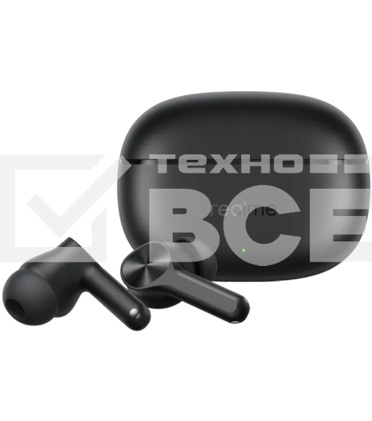 Гарнитура внутриканальные Realme Buds T200x черный беспроводные bluetooth в ушной раковине