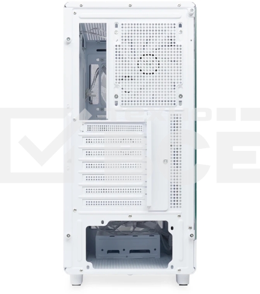 Компьютерный корпус HSPD M510, Mesh Mid Tower, белый, TG, 0.5 SPCC, 4x120мм ARGb ATX, mATX, mITX 180/280/160мм 1x2.5