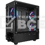 Компьютерный корпус Ginzzu CL406 mATX FAN 3*12 FRGb (12RR4), фото6