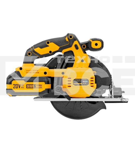 Пила циркулярная аккумуляторная Denzel CCSH-20-165, 165 мм, Li-Ion, 20 В