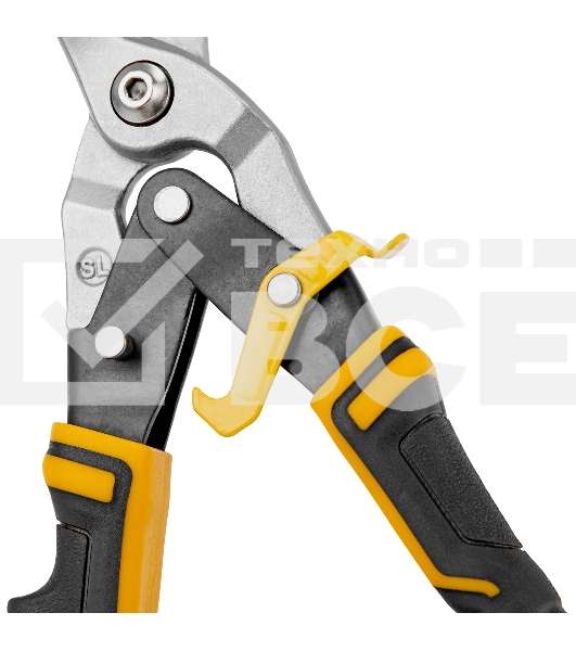 Ножницы по металлу Denzel, 315мм, прямой проходной рез,сталь-CrMo, трехкомп.рук-ки