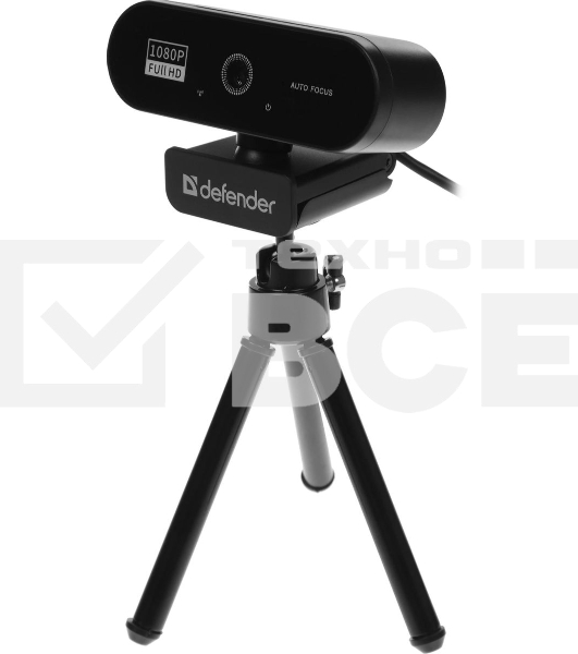 Веб-камера Defender G-lens 2580 черный (2МП, FullHD 1080p, MIC, 86,1°)