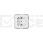 Розетка ATLASDESIGN ART с/з, со шторками, 16А, механизм, быстрозажим. клем., белый, фото 1