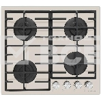 Газовая варочная панель Maunfeld EGHG.64.6CBG/G, 4 конфорки, закаленное стекло, бежевый, фото 1