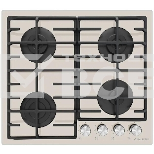 Газовая варочная панель Maunfeld EGHG.64.6CBG/G, 4 конфорки, закаленное стекло, бежевый