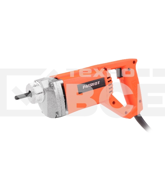 Вибратор для бетона глубинный PATRIOT CV 105, мощность 1000Вт, 7000кол/мин, гибкий вал с наконечником в комплекте