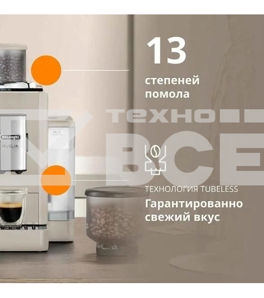 Кофемашина DeLonghi Rivelia EXAM440.35.BG, бежевый