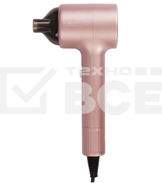 Фен Scarlett SC-HD70I53 розовый/черный, 1600 Вт, ионизация