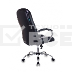 Кресло руководителя Бюрократ T-898SL/BLACK черный, искусственная кожа, крестовина хром, фото13