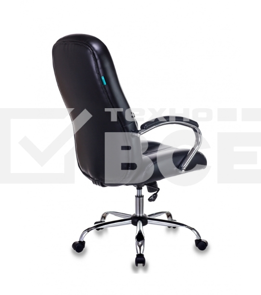 Кресло руководителя Бюрократ T-898SL/BLACK черный, искусственная кожа, крестовина хром