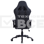 Кресло игровое Cactus CS-CHR-030BLS черный/серебристый, сиденье черный/серебристый, эко.кожа, с подголов. крестовина металл, пластик черный, фото4