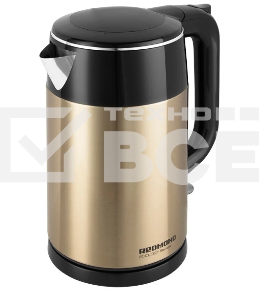 Чайник электрический Redmond RK-M1582 1.7л. 1800Вт золотистый/черный (корпус: нержавеющая сталь)