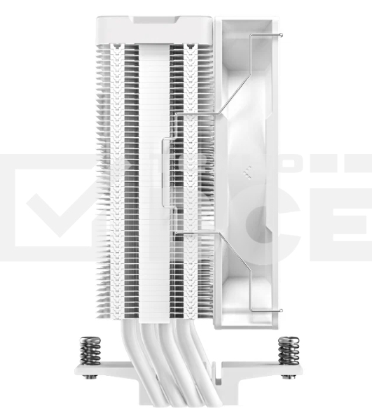Кулер для процессора DEEPCOOL AG400 DIGITAL WH ARGB белый, 120 мм, алюминий/медь, 2100 об/мин, 31.6 дБ, 4 pin, 220 Вт, 152.7 мм