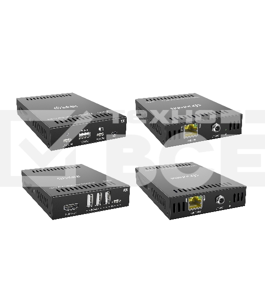 Удлинитель сигнала Infobit iTrans UC-Hub UC/KVM 4K60 USB-C через HDBase T3.0