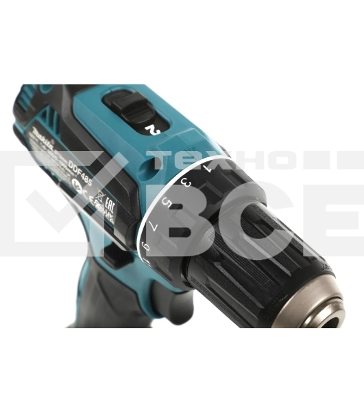 Дрель-шуруповерт Makita DDF485RF, 18 В, 3 Ач, аккумуляторная