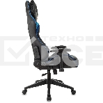 Кресло игровое Бюрократ VIKING 4 AERO BLUE черный/синий, искусст.кожа/ткань, две подушки, фото27